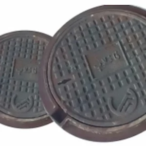 دریچه منهول چدنی 60 سانتیمتری با تحمل بار 10 تن و وزن 65 کیلوگرم
